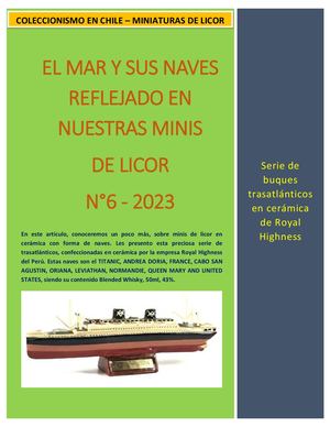 N°6 2023 Royal Highness Serie Buques Trasatlanticos