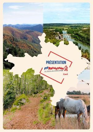 Flyer présentation FFRandonnée Gard