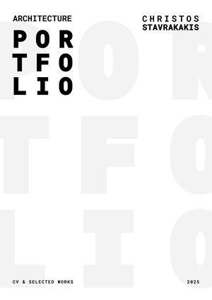 Christos Stavrakakis Architecture Portfolio 2025