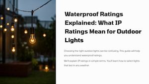 What Ip Rating Mean For Outdoor Lights