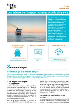 2 898 Les Metiers Du Transport Maritime Et De La Plaisance