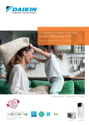 Daikin Altherma 3 R F Moyenne température 55 °C Taille 3,5