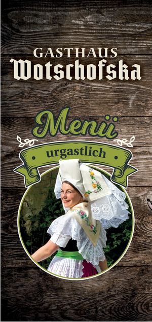 Speisekarte Gasthaus Wotschofska