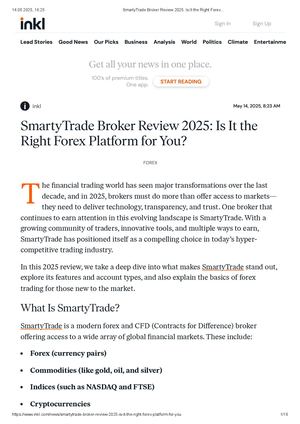 SmartyTrade Broker Review 2025