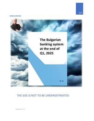 The Bulgarian banking system at the end of Q1 2025 (English language)