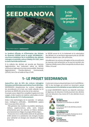 Lettre d'informations - SEEDRANOVA