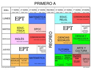Horario De Estudiantes 2025