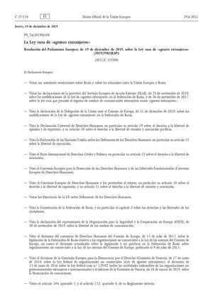 Ley De Extranjeros Rusa