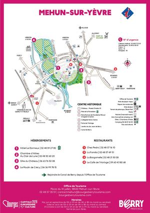 Plan A3 - Mehun-sur-Yèvre