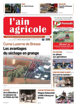 Ain Agricole vendredi 16 mai 2025