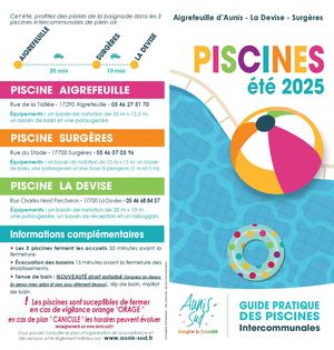 Piscines - été 2025
