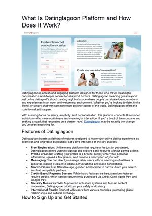 What Is Datinglagoon Platform and How Does It Work?