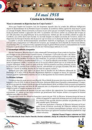 1918 05 14 Division Aérienne