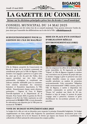 Gazette Du Cm du 14-05-2025