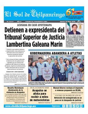 El Sol De Chilpancingo 15 Mayo 2025
