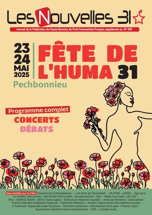 Fête De L'huma31 2025 Programme Complet Corrigé