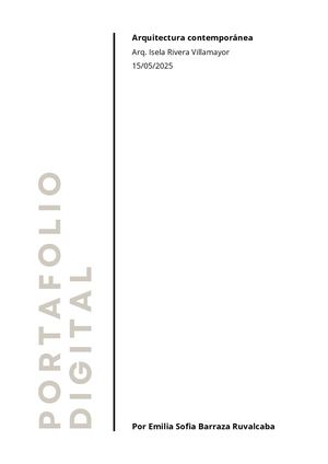 Portafolio_Arquitectura Contemporánea