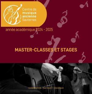 Brochure Master Classes Et Stages