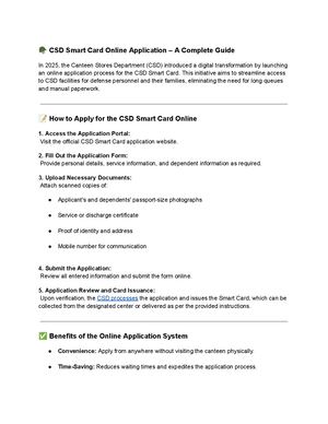 ???? Csd Smart Card Online Application – A Complete Guide