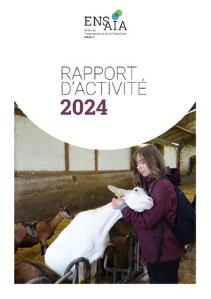 Rapport d'Activite Ensaia 2024