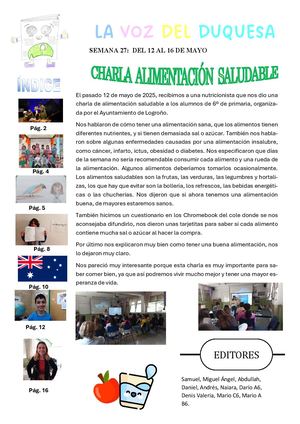 Semana 27 La Voz Del Duquesa