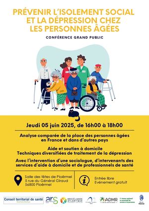 Affiche Conférence Prévention Suicide Personnes Agées