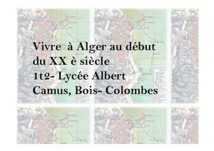 Vivre à Alger 1ère Techno Catalogue D'expo