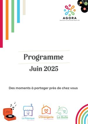 PROGRAMME JUIN 2025 - AGORA