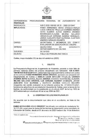 Fallo completo de absolución de ocho funcionarios
