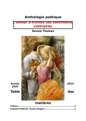Anthologie Poétique