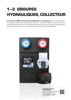 FR - ESBE Data Sheets Catalogue FR Chapter 1 2 Groupes Hydrauliques Collecteur