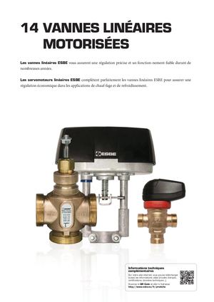 FR-ESBE Data Sheets Catalogue FR Chapter 13 VANNES LINÉAIRES MOTORISÉES