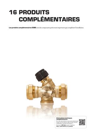 FR-ESBE Data Sheets Catalogue FR Chapter 14 PRODUITS COMPLÉMENTAIRES