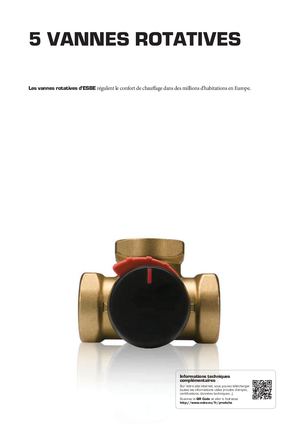 FR-ESBE Data Sheets Catalogue FR Chapter 4 VANNES ROTATIVES