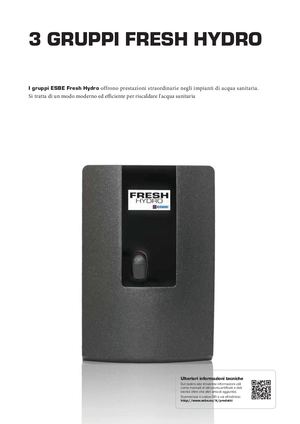 IT-ESBE Data Sheets Catalogue IT Chapter 3 GRUPPI FRESH HYDRO