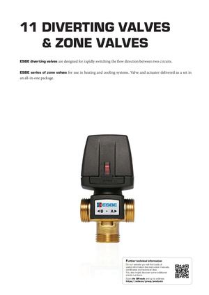 GB-ESBE Data Sheets Catalogue GB Chapter 10 DIVERTING VALVES
