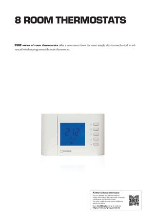 GB-ESBE Data Sheets Catalogue GB Chapter 7 ROOM THERMOSTATS