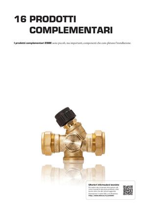 IT-ESBE Data Sheets Catalogue IT Chapter 14 PRODOTTI COMPLEMENTARI