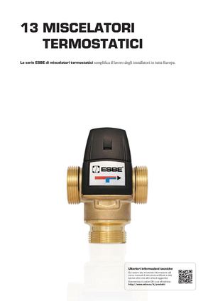 IT-ESBE Data Sheets Catalogue IT Chapter 12 MISCELATORI TERMOSTATICI