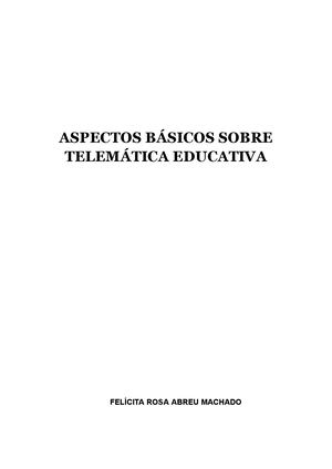 Aspectos Básicos Sobre Telemática Educativa