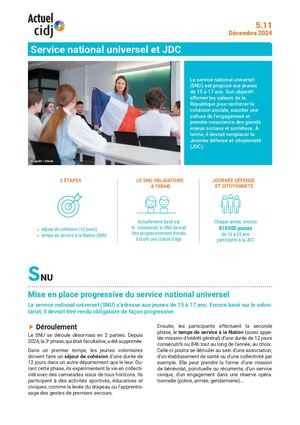 5 11 24 Service National Universel Et Jdc