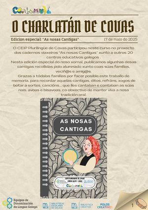 Xornal O Charlatán De Covas 25 As Nosas Cantigas