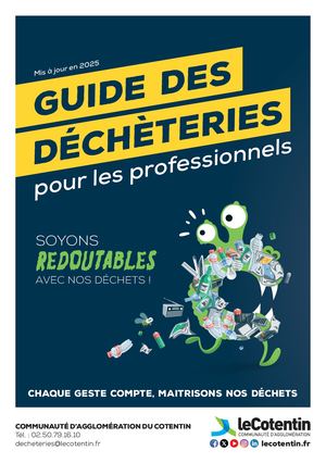 Guide des déchèteries pour les pros - 2025