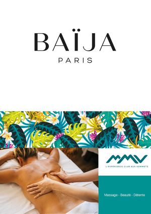 Carte des soins Baija - ETE 2025