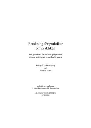 Forskning för praktiker om praktiken