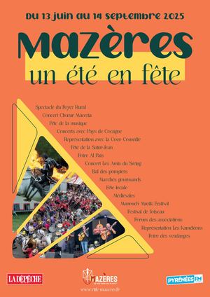 Plaquette 2025 "Mazères, un été en Fête"