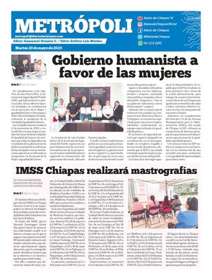 Metrópoli Martes 20 De Mayo 2025
