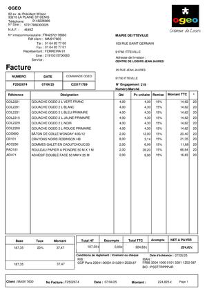 DEL 146 2025 - ANNEXE Facture OGEO - Spectacle