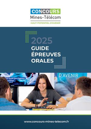 Guide 2025 des épreuves orales
