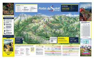 Plan du Bike Park Châtel été 2025